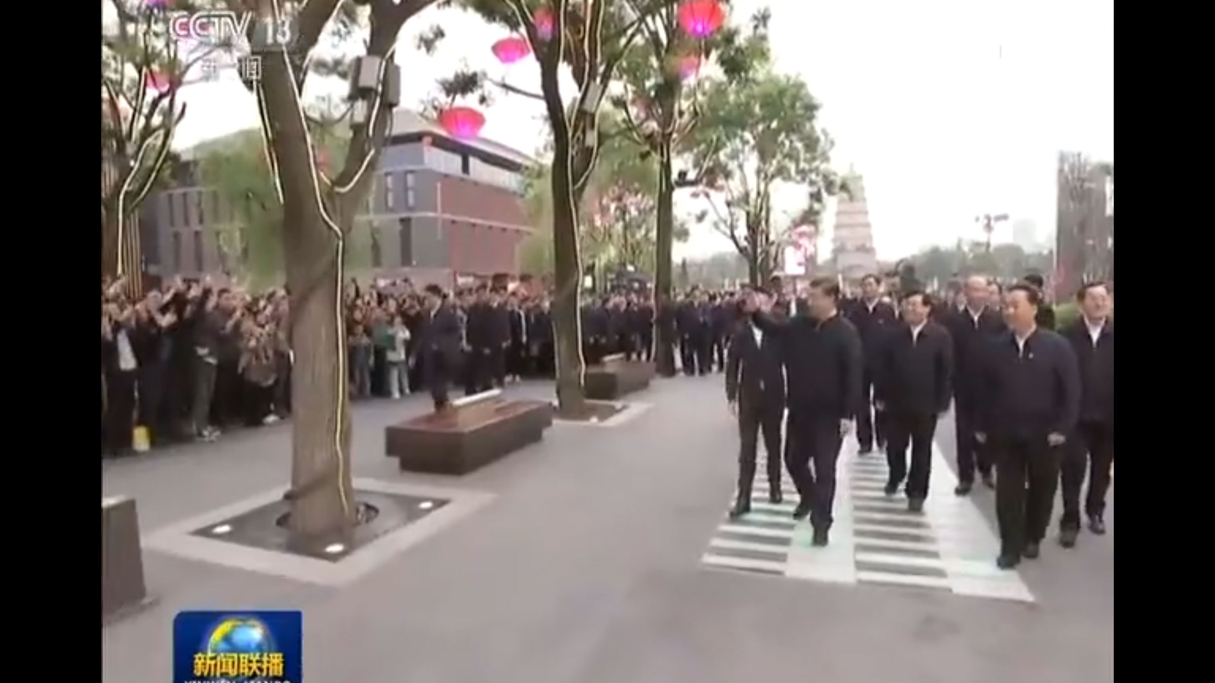 2020年4月20日至23日，习近平在陕西考察。（视频截图）