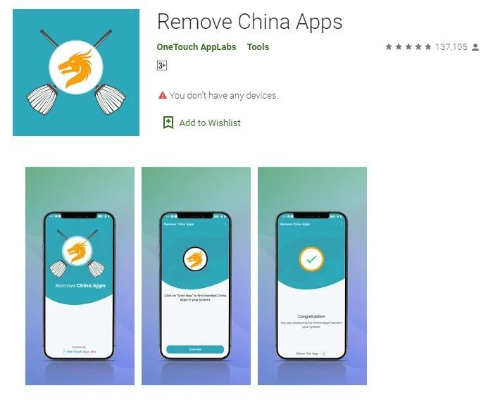 remove china app